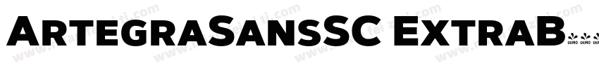ArtegraSansSC ExtraB字体转换